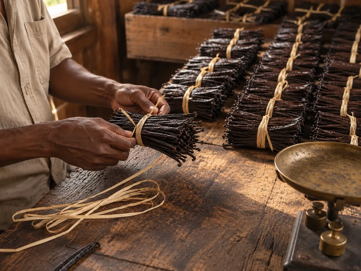 Sélection des gousses à Madagascar
